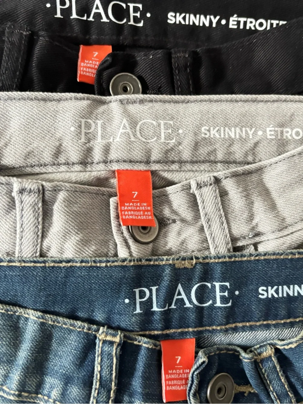 CHILDREN’S PLACE SKINNY JEANS, size 7